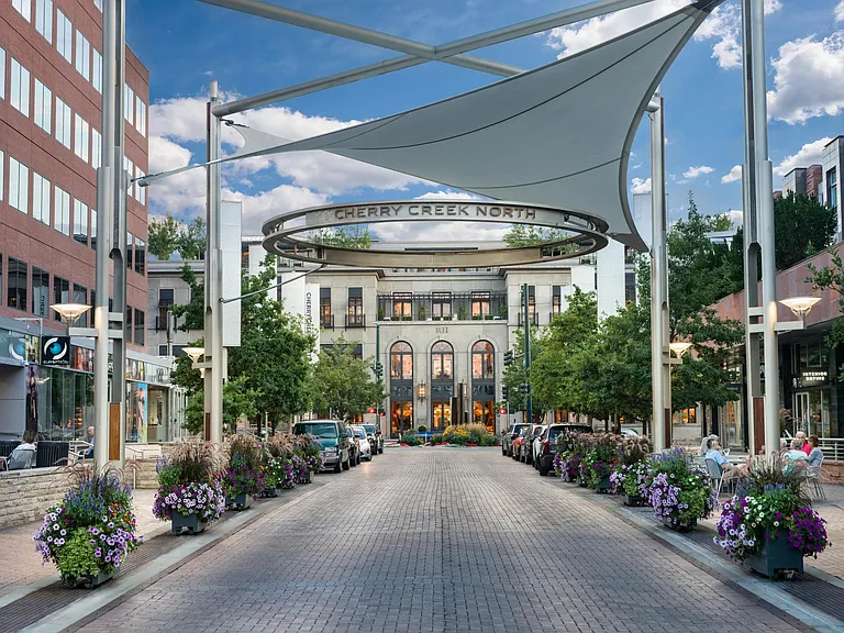 Cherry Creek North's boutiques and bistros are just a short drive from Modera University Park.
