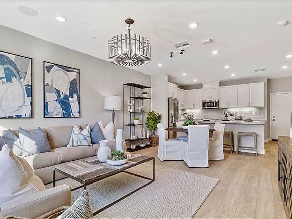 Family room and kitchen (Furniture not included)