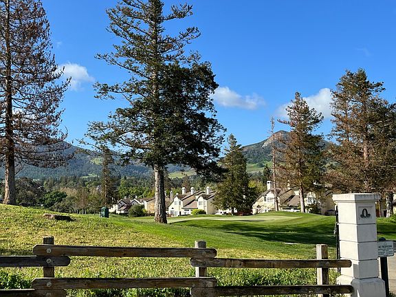 Golf course views of Chaparral Springs community and Mt. Diablo range.