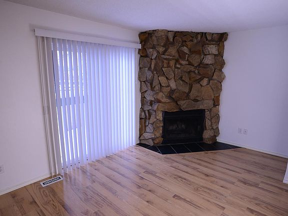 wood burning fireplace