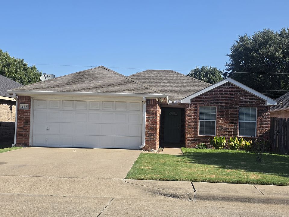 2 car garage, sidewalks