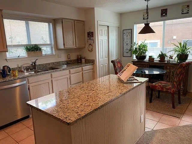 Island in the kitchen