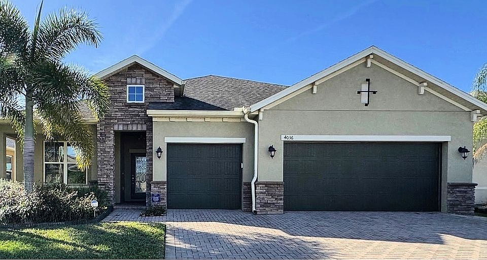 Single Story with Stone