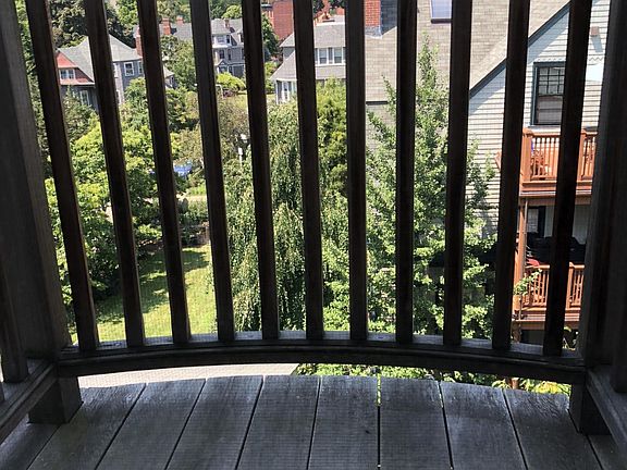 View west from porch 
off living room