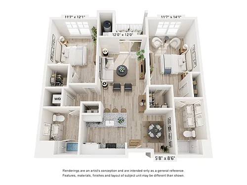 Floor plan The Duo + Dining & Gathering