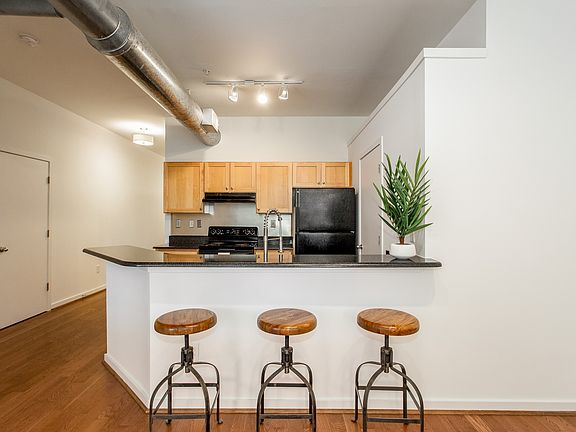 View into kitchen