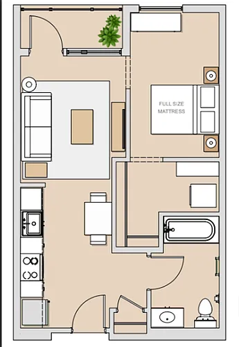 Floor plan Studio