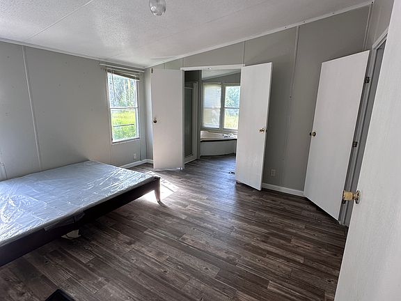 Master bedroom with bed frame