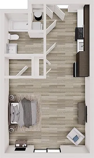 Studio T - Studio, 1 Bathroom