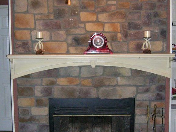 fireplace in family room