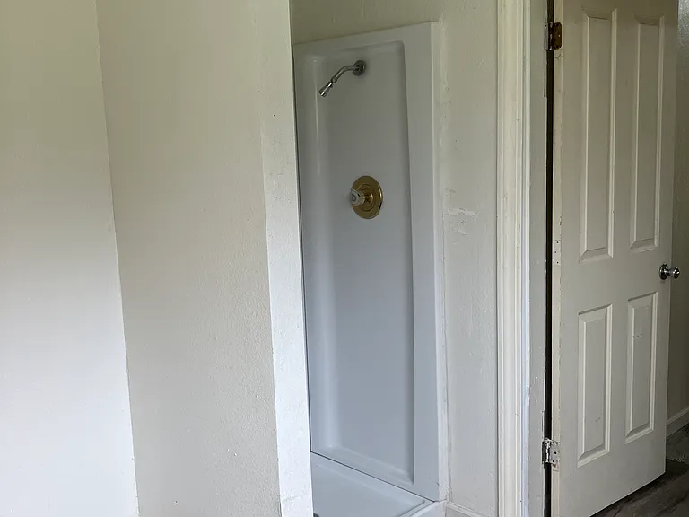 Rear bath shower