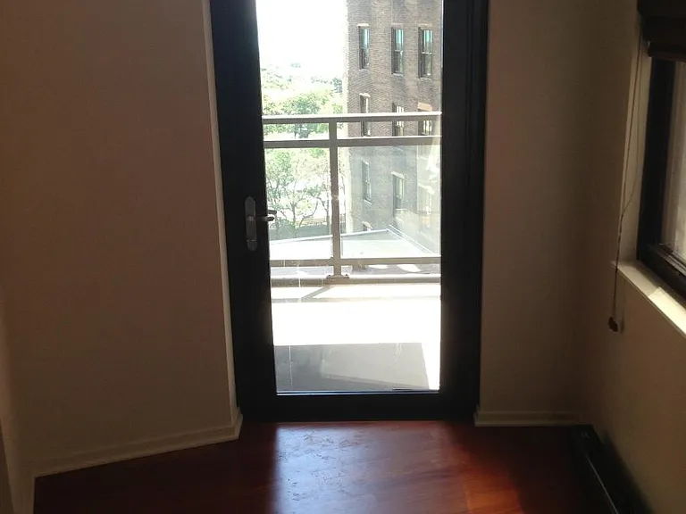 View looking out to deck