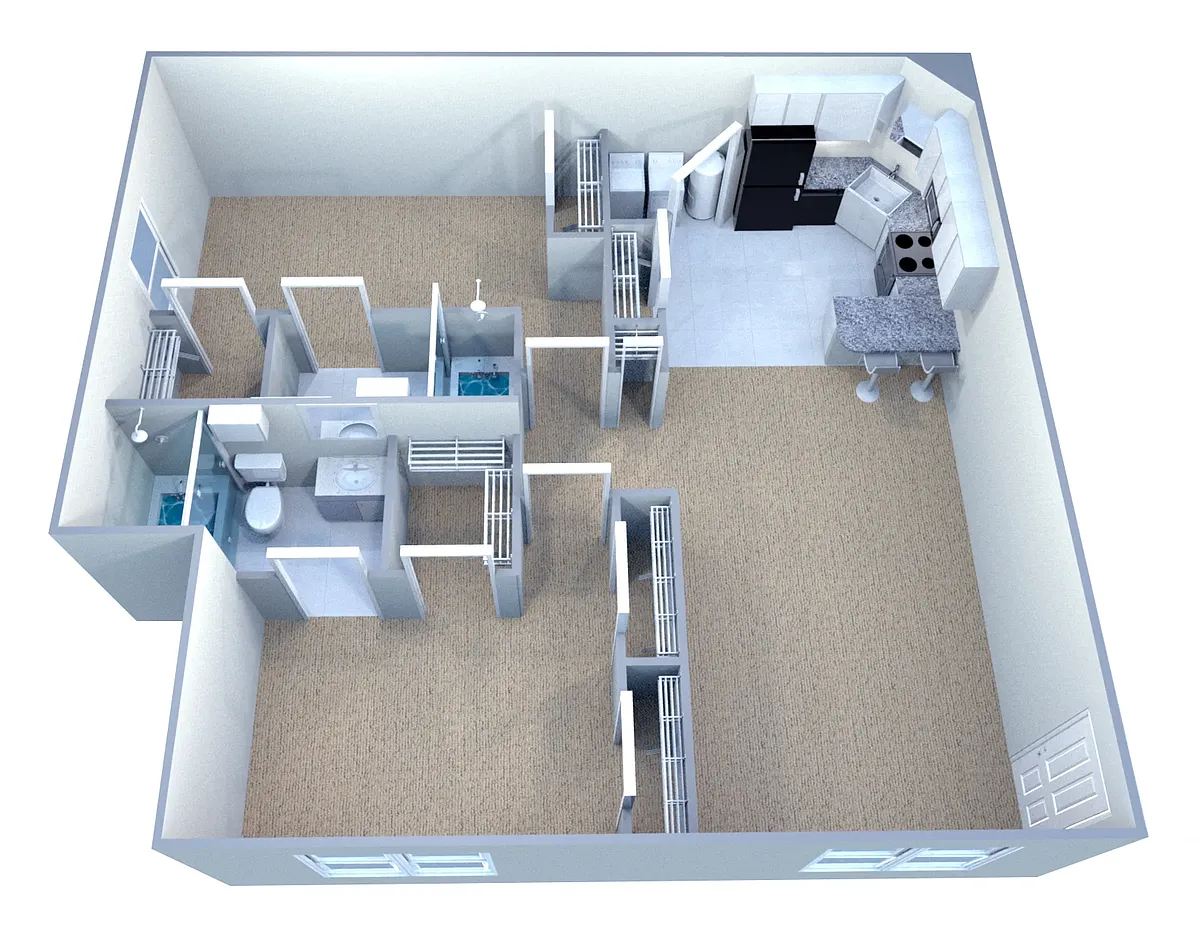 Floor plan Custom Deluxe - 2BR