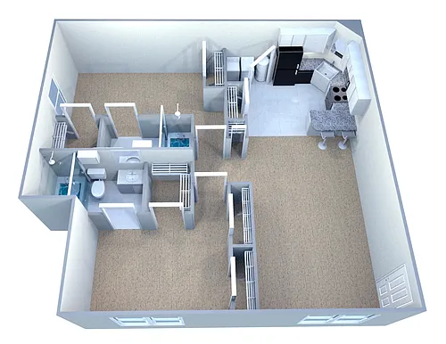 Floor plan Custom Deluxe - 2BR