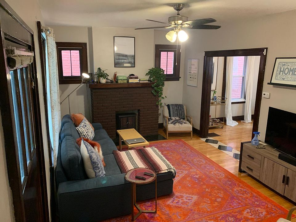 Welcome home! Enjoy this Cozy Living Room with mantle.