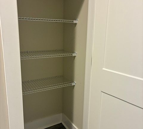 Upstairs linen closet in hallway