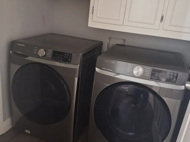 Laundry room with washer and dryer,