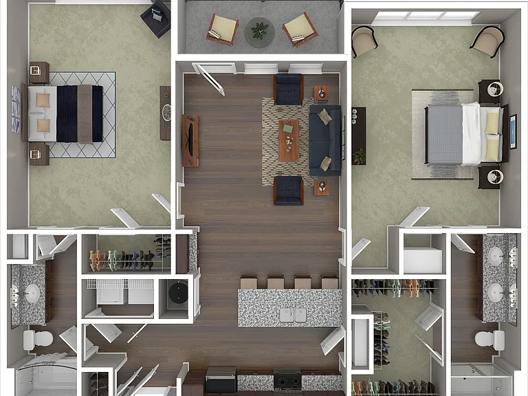 B3 3D Floor Plan B3 3D Floor Plan