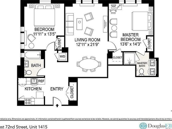 2nd image of 27 W 72nd St #1415