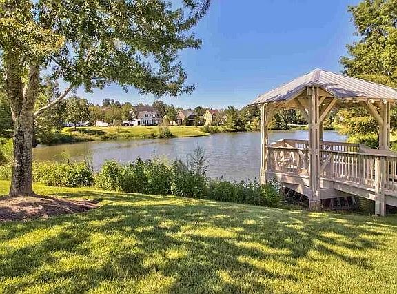 View of catfish pond out the front windows
