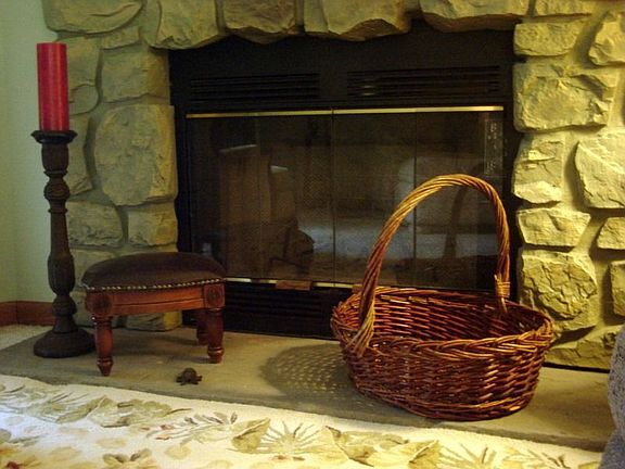 Wood Burning Fireplace