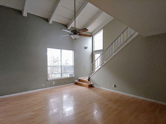 Front door and living room