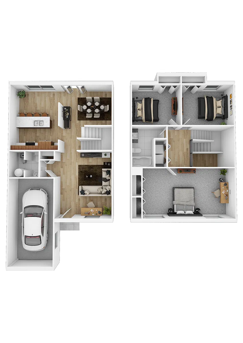 Floor plan Townhome 1, Style C