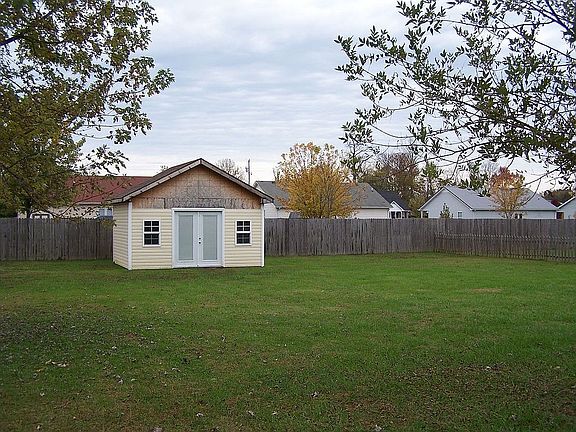 Utility building being completed.