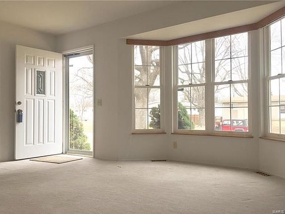 Bay window makes the living room bright and airy!