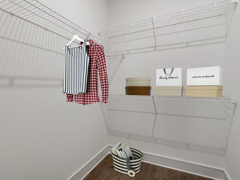 Walk-in closets built for style and function.