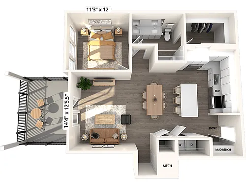 Floor plan A5-892sf-235