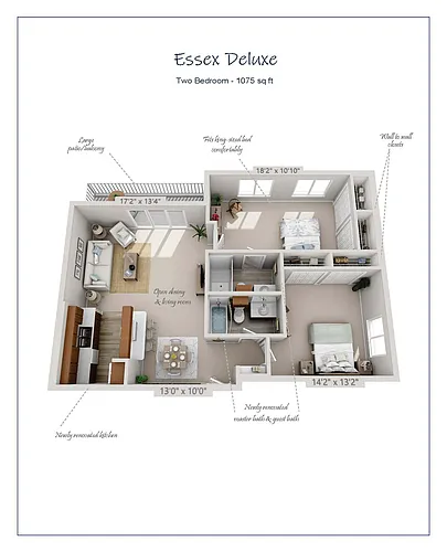 Floor plan Essex Deluxe