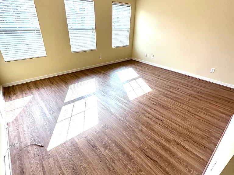 New Plank flooring in the Master Bedroom!