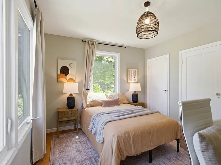Bedroom on main floor with beautiful views and tons of morning sun.