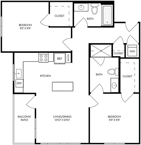 Floor plan B21