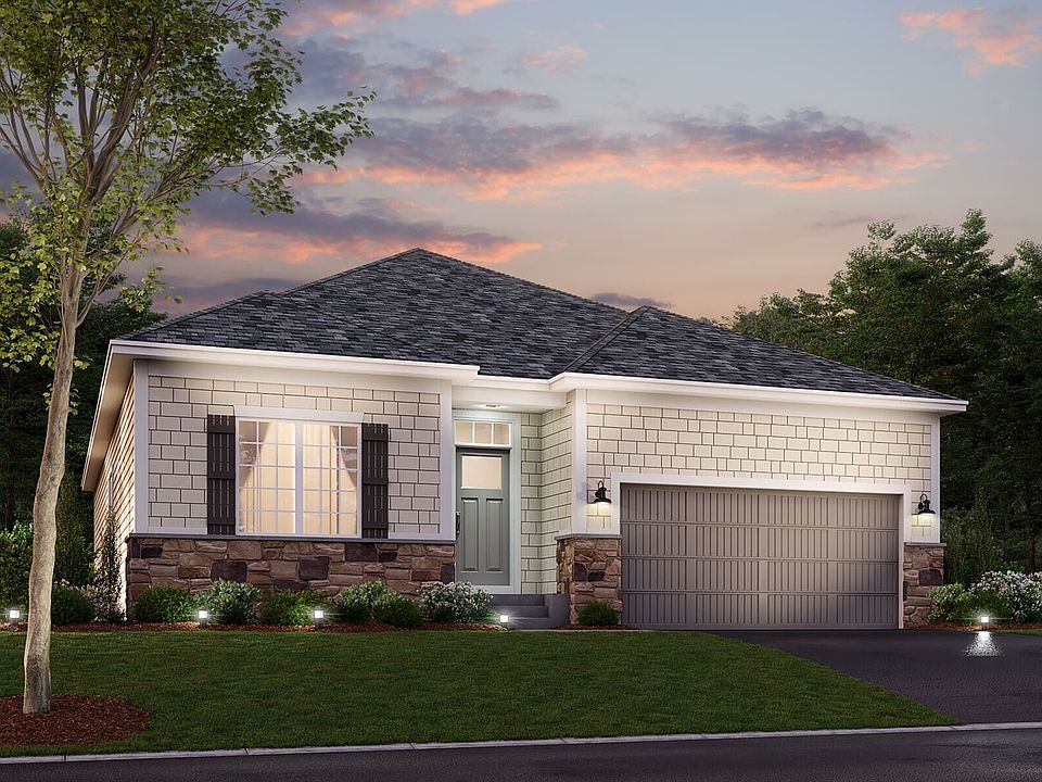 Hillcrest 2-Car Elevation B - Stone