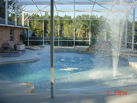Water fountain on beach area