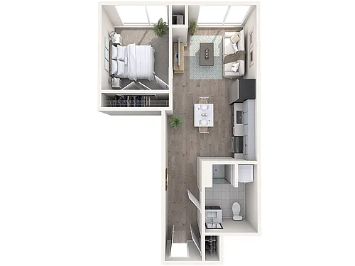 Floor plan Watermark B1-1.1