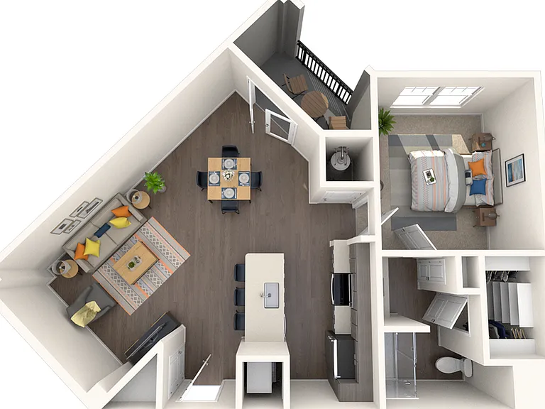 1 Bedroom | 1 Bath | 802 SF 1 Bedroom | 1 Bath | 802 SF