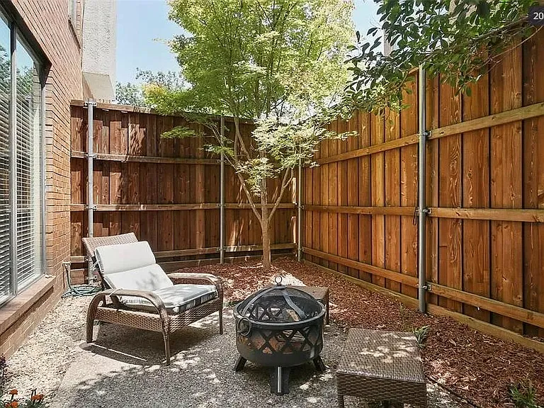 Attached private patio to the unit