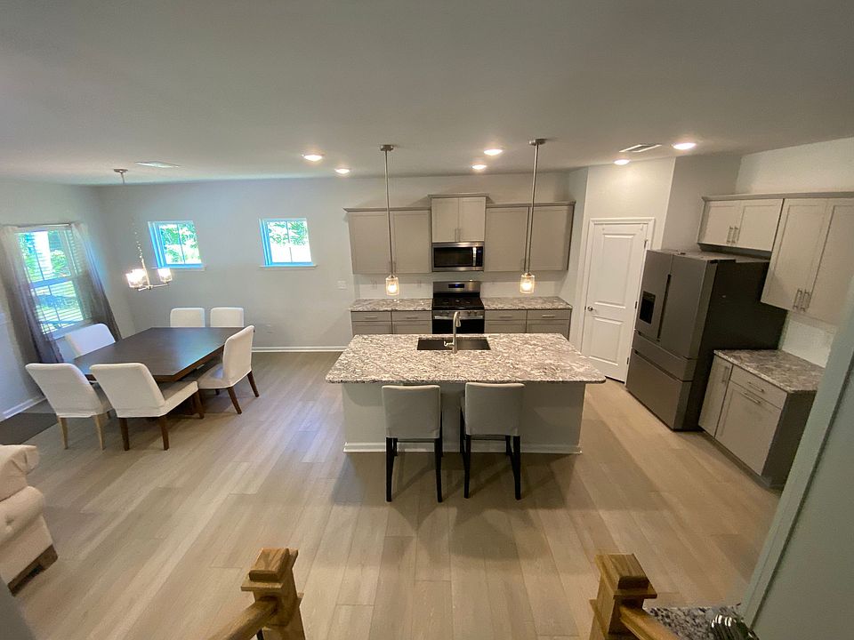 Open space for kitchen, dinning room and living room
