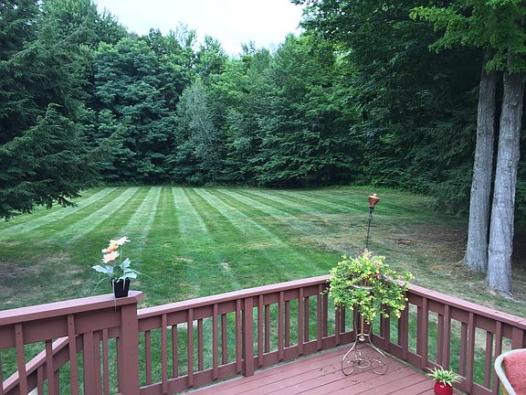 Backyard view from deck