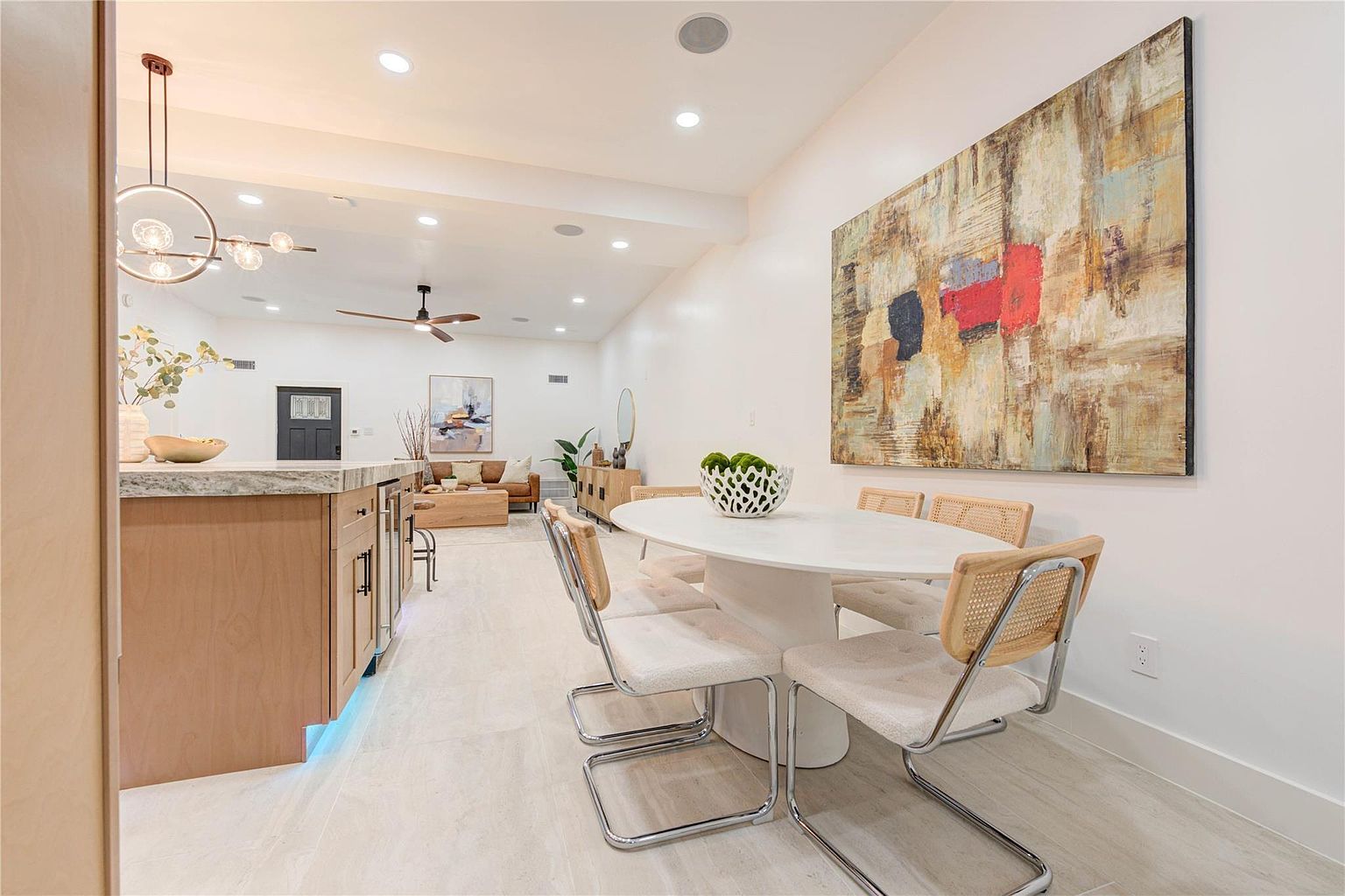 Spacious family home with kitchen and living area