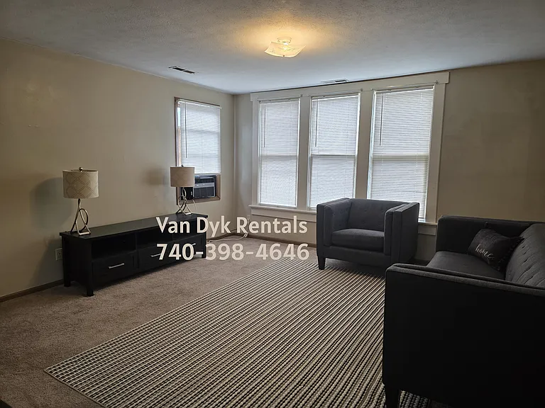 Living room. Furniture not included. This is an unfurnished unit.