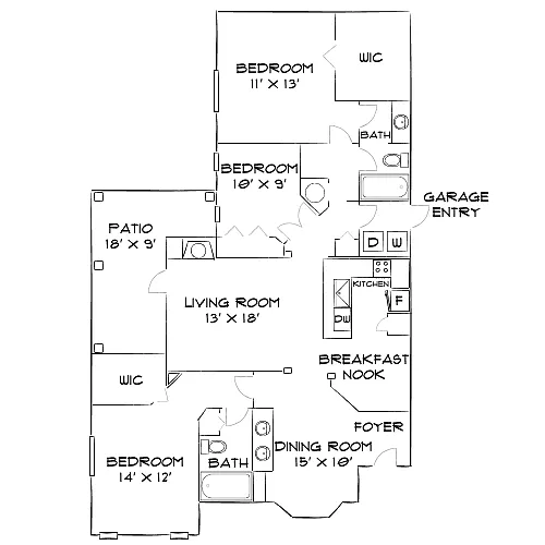 Floor plan Design 3B