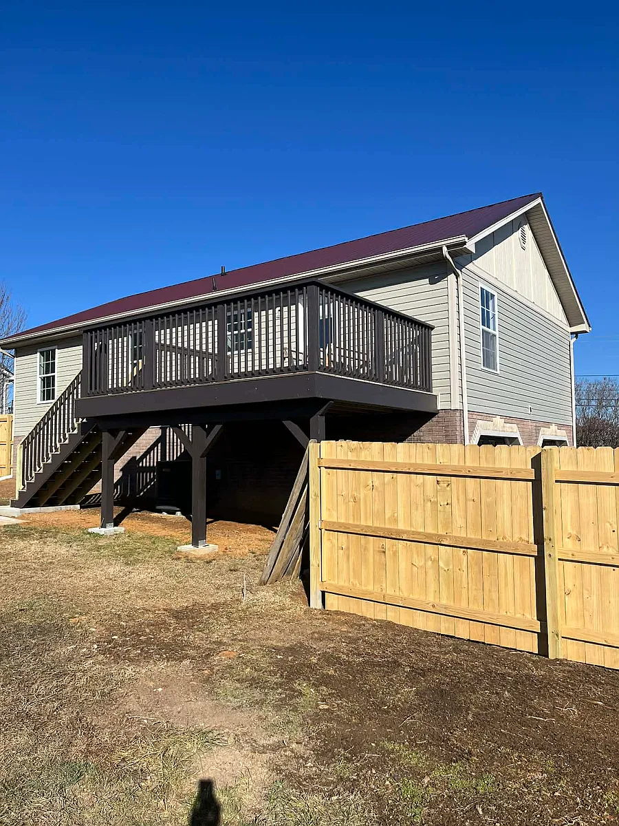Fenced in backyard - 517 Old Embreeville Rd