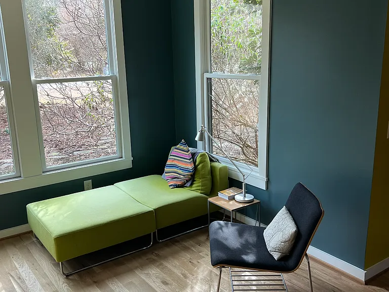 Front room seating area. Furniture included in rental.