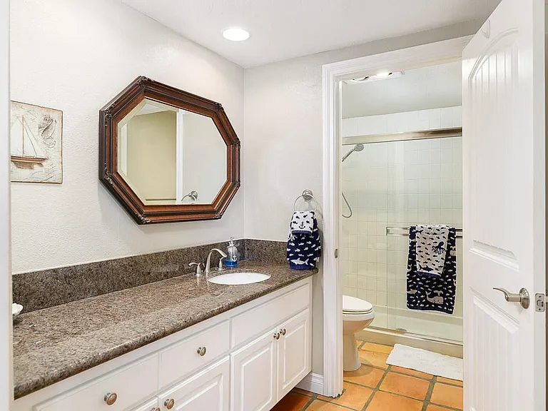 Master bathroom and walk-in closet.