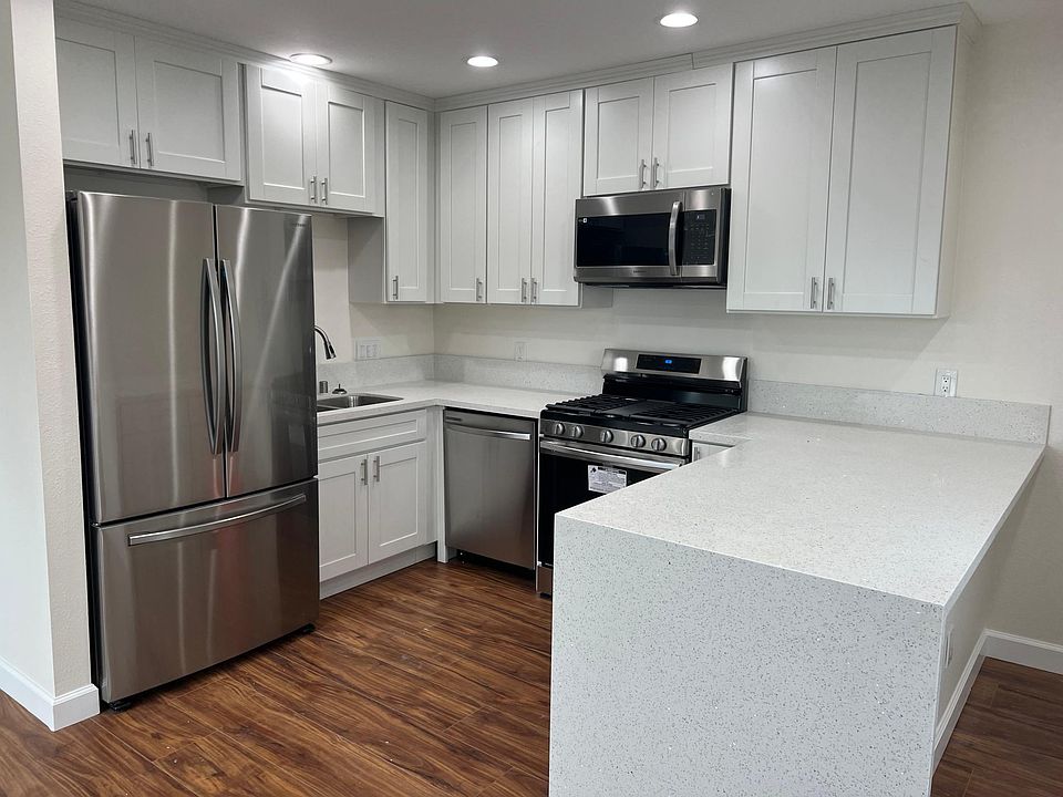 brand new cabinets, appliances, quartz counters, french door fridge