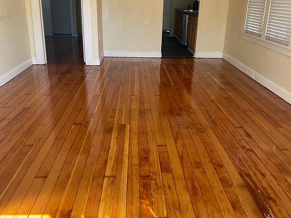 Living Room with newly refinished floor
